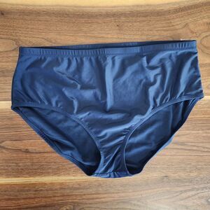 Raisins Curve Plus Size Navy Blue Swim Bathing Suit Bikini Bottom 24W